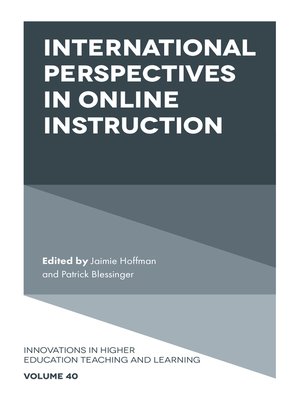 cover image of International Perspectives in Online Instruction, Volume 40
